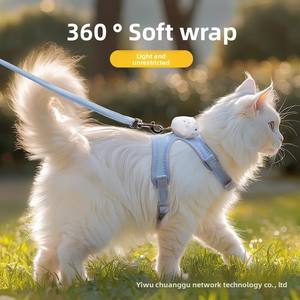 Escape-Proof <span class=keywords><strong>Cat</strong></span> Harness & Leash Set Kätzchen Sicherheits gurt Verstellbare Kätzchen Walking Weste mit reflektieren den Streifen - Product Image 5