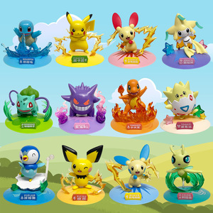 Collezione di Action Figure per Bambini, Giocattoli <span class=keywords><strong>Anime</strong></span> Cartoon Poke Mon Pika Charmander Gengar, Scatole Misteriose in PVC per UFO Catcher - Product Image 4