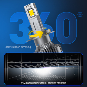 Ampoule de phare de voiture LED Xenplus Super Bright F66 PRO H1 H3 H4 H7 H11 H13 9004 9005 9006 9007 9012 140W 48000LM à haut lumen - Product Image 6