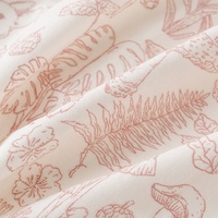 Low MOQ personnalisé fleur imprimée housse de couette ensemble de draps de lit de literie en coton doux