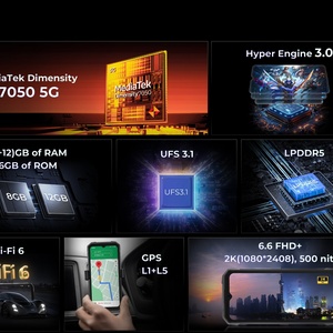 Teléfono Inteligente Resistente 5G, 10800mAh, 8+256GB, Android 14, Versión Global, Pantalla de 120HZ, Linterna para Camping, 64MP, Hotwav Mobile, Hotwav Hyper 7 - Product Image 5
