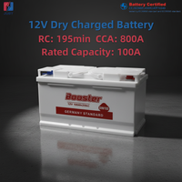 Nouvelle Batterie de Camion 12V 100Ah DIN100 Norme Allemande à Charge Sèche avec 800ACCA et Garantie 1 An