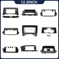 Kit de modification intérieure pour pièces automobiles, cadre en plastique argenté pour garniture de porte de voiture, pour panneau de lève-vitre TOYOTA COROLLA 2007-2013 (conduite à gauche)