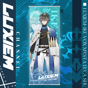 25*70cm 5 diseños Luxiem Scratch off Posters Luca Ike Mysta Vox Shu poliéster piel de melocotón cuadro de pared Anime pintura colgante - Product Image 3