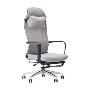 Hot Sale Kantoormeubilair Draaibare Ergonomische High-Back Computer Taak Kantoor Mesh Bureaustoel Met Voetsteun