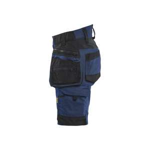 BLAKLADER - 717511498699C42 Pantalones cortos artesanos para mujer en elástico bidireccional Azul marino oscuro/Negro-PANTALÓN DE TRABAJO EAN 7330509957745 - Product Image 4