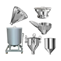 Entonnoir semi-automatique pour miel, 5L/100L, pour liquides et pâtes, cylindrique, de type industriel