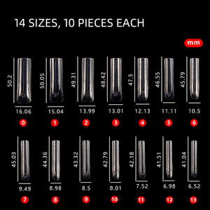 140 Uds. Moldes de Uñas Francesas con Muescas de PP para Extensión de Poly Gel, Puntas Reutilizables para Salón de Manicura, Herramienta de Sistema de Uñas - Product Image 2