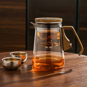 Nouvel ensemble théière à induction magnétique sans tige 2026 avec infuseur et pot intérieur tout en verre pour usage domestique, pour filtrer et infuser le thé - Product Image 5