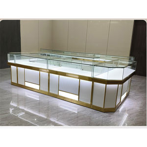 Vitrine à bijoux moderne en bois de luxe avec verre sans peinture pour les écoles et les hôpitaux - Product Image 1