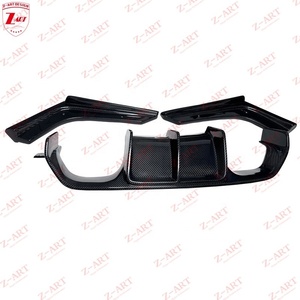 Diffuseur arrière en fibre de carbone sèche Z-ART V Style M3 pour BMW <span class=keywords><strong>M4</strong></span> 2013-2021, lèvre arrière en fibre de carbone pré-imprégnée pour BMW F80 F82 F83 - Product Image 6