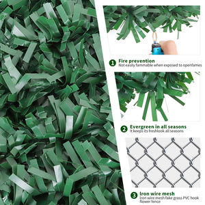 Valla de césped artificial de simulación LFL, 2 estilos, valla de césped ignífuga, venta directa del fabricante, valla para jardín - Product Image 2
