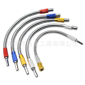 Metal <b>Flexible</b> Shaft Hex Bit 300Mm Extension Rod For <b>Screwdriver</b> Industrial Use - Product Image 1