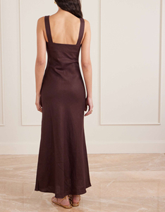 <span class=keywords><strong>Robe</strong></span> <span class=keywords><strong>midi</strong></span> élégante et décontractée pour femme en coton et <span class=keywords><strong>lin</strong></span>, col en V, sans manches, fabriquée à Guangzhou, 2026 - Product Image 2