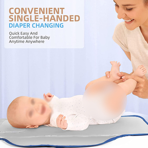<span class=keywords><strong>Cambiador</strong></span> de Bebé Multifuncional con Bolsillo para Toallitas y Cojín para la Cabeza, Bolsa de Almacenamiento Multiusos para Mujer - Product Image 6