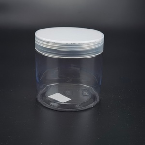 250ml Storage Jars with Lids <b>Clear</b> Round Canister Empty <b>Plastic</b> Cosmetic Jar Food Storage <b>Containers</b> Travel Kitchen Supply - Product Image 1