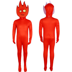 Combinaison Manyusha Forest Fire And Ice bleue pour enfants, unisexe, costume de scène, cosplay, tenue d'Halloween - Product Image 4