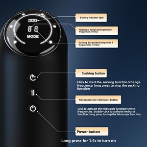 Space Cup Airplane Type Fully Automatic 4-Frequency Stretching Sucking Electric Heating Telescopic Waterproof <strong>Masturbator</strong> - Product Image 4