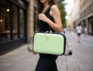 Borsa Rigida Quadrata da Donna in Materiale EVA con Tracolla, Stile Moderno per Uso Quotidiano, Capacità 1-1,9l - Product Image 2