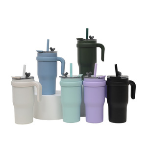 Stainless Steel Tumbler 304 Insulated With Handle Outdoor <b>Portable</b> Travel Cup Double Wall <b>Vacuum</b> Insulated 12-24 Hours - Product Image 2