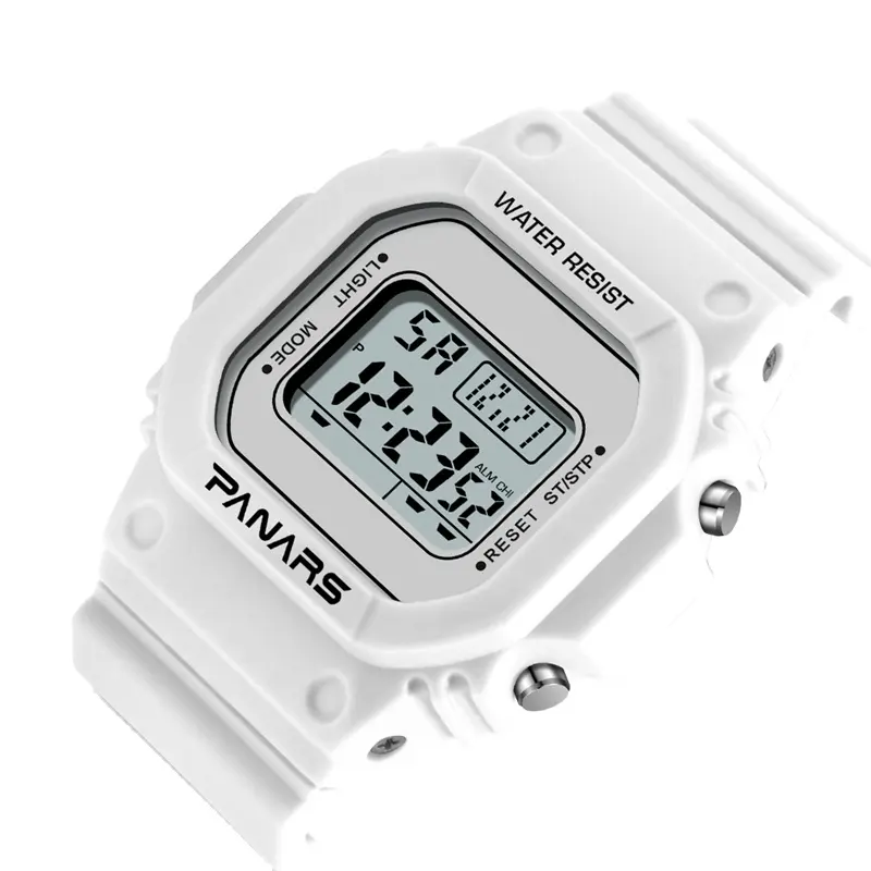 PANARS 8131 Women Men Square Fashion Electronic Wrist Watches Waterproof Alarm Week Sports Clock Unisex Digital Watch