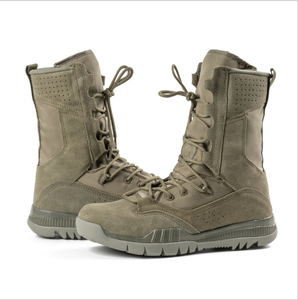 Botas de Combate DFDB02 Marrones de Manga Larga, Botas Tácticas para Entrenamiento de Montañismo al Aire Libre, Calzado para Entrenamiento - Product Image 6