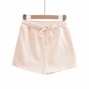 Custom Logo Women Two Piece Short Pants Set Joggers 2 Piece Short Set Solid Color <strong>Outfits</strong> Women Short Sets Two Pieces - Product Image 3