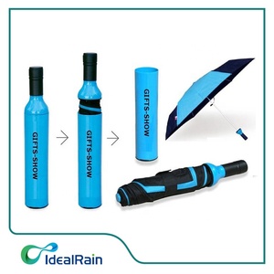 Paraguas de botella, regalos de negocios, portátil, 3 pliegues, creatividad, botella de vino, paraguas personalizado con tu logotipo, sombrilla, Sombrilla - Product Image 2