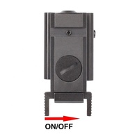 Pointeur laser rouge GF025 650 nm et lunette de visée réglable en aluminium noir mat tactique haute performance pour l'extérieur