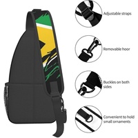 Sac à bandoulière drapeau Guyana, sac à dos croisé patriotique grande capacité pour voyage, randonnée, sac de poitrine, sac à bandoulière pour hommes et femmes, promotionnel