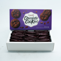 Nouveauté Camill 200G Biscuits ronds au chocolat à texture croustillante Délicieuses collations et desserts asiatiques Goût sucré exotique Boîte