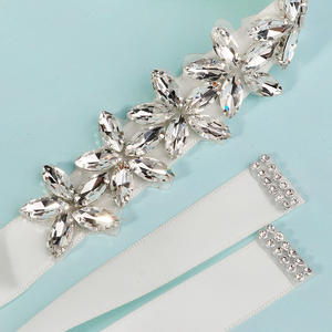 महिलाओं की शादी के भोज के लिए बॉडी चेन नई क्रिस्टल गैंडे रिबन बेल्ट - Product Image 6