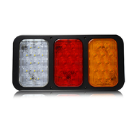 Feux arrière LED rectangulaires 10-30V IP65 pour camions, feux de stop, feux de signalisation de recul pour camions Jumbo, remorques
