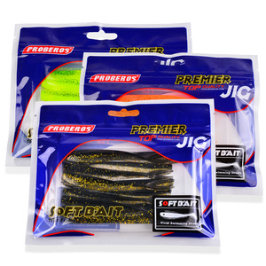 Lot de 12 leurres souples en PVC à queue fourchue de 10 cm et 3,4 g, NOUVEAU, pour la pêche en eau douce, leurres à queue fendue pour achigan, <span class=keywords><strong>brochet</strong></span>, prédateur, mandarinfish - Product Image 6
