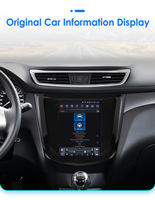 CARUPEZ Radio de Auto con Pantalla Táctil LCD IPS de 9.7 Pulgadas, Android Auto, Transmisor FM, GPS, CarPlay, Cámara de Reversa para Qashqai J11/X-Trail T32 2013-2017
