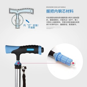 Three <b>Legged</b> Folding Walking Stick With Seat For Elderly Multifunctional <b>Stool</b> Rubber Tip Support - Product Image 3