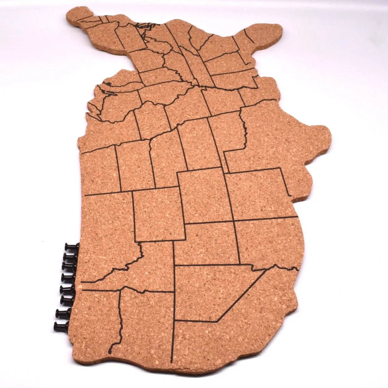 Wholesale High Quality Natural Premium Us Map Cork Bulletin Boards for Wall Cork Map