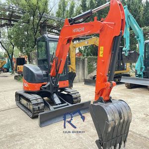 Mini-excavatrice Hitachi ZX50 de 5 tonnes, d'occasion, du Japon, sur chenilles, petite, 60, pour l'agriculture et la foresterie, moteur EPA, avec inspection vidéo et rapport - Product Image 2