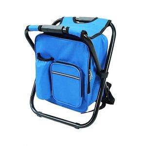 BSCI factory <b>Cooler</b> <b>Backpack</b> Insulated <b>Cooler</b> Picnic Bag Beach Chair Folding Stool Chair with <b>Cooler</b> Bag for Fishing 2 in 1 - Product Image 1