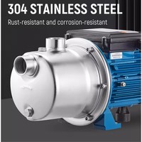 Pompe à eau électrique auto-amorçante basse pression 1/2 CV 370W avec moteur en cuivre et corps en acier inoxydable, pompe à jet électrique OEM, garantie 1 an