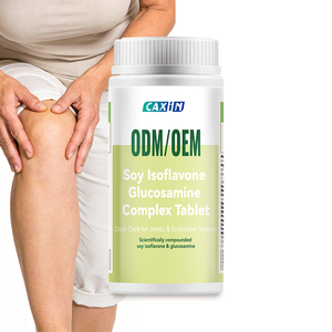 Tabletas de Complejo de Glucosamina con Isoflavonas de Soya de Alta Absorción, Cuidado Dual para Articulaciones y Sistema Endocrino, Alivio de la Menopausia, Soporte Óseo - Product Image 1