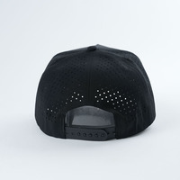 Gorra de perforación láser personalizada de alta calidad impermeable 3D logotipo bordado secado rápido 5 paneles gorra de béisbol gorra de camionero