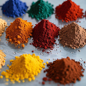 Haute qualité oxyde de fer FE2O3 couleur Pigment rouge/noir/vert poudre pour cuir Pigments Pigment peinture pour plastiques porcelaine - Product Image 1