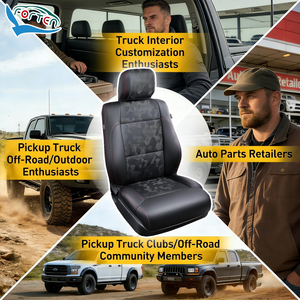 Fundas de Asiento de Coche de Lujo Trd Pro Camo, Fundas de Asiento de Cuero Personalizadas para Toyota Tundra Double Cab CrewMax 2022-2026 - Product Image 4