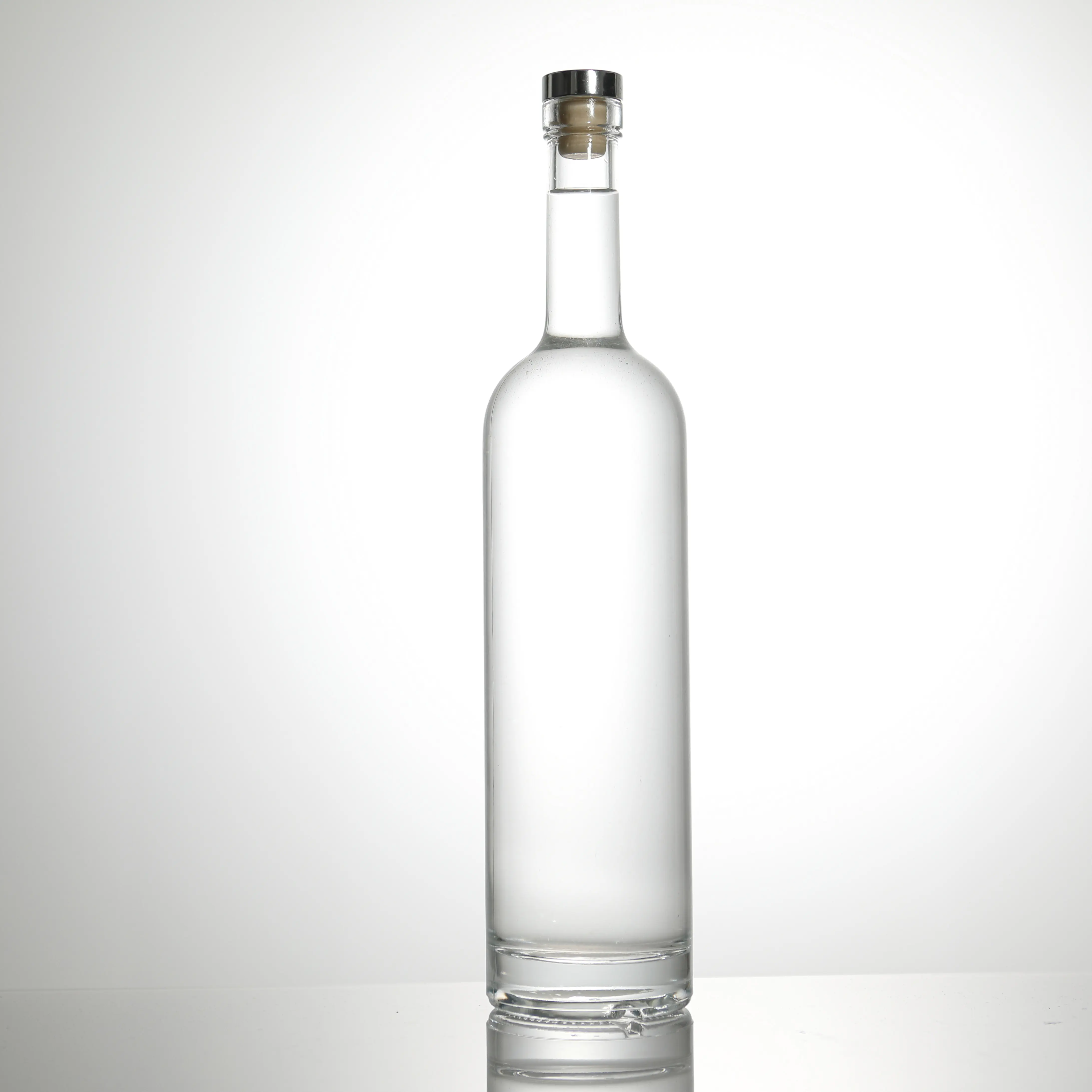 Kaliteli Ariane votka 700ml 750ml cam şişe ekstra çakmaktaşı Gin Tequila viski brendi cam alkol şişe