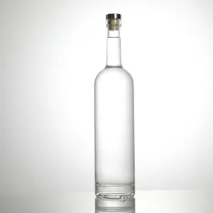Kualitas baik Ariane Vodka 700ml 750ml botol kaca Flint ekstra Gin Tequila Whisky Brandy botol alkohol kaca