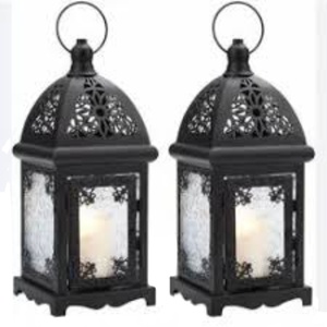 Fine Quality Black Metal <b>Candle</b> <b>Lantern</b> Holder Decorative Iron Hanging & Tabletop <b>Lantern</b> For Indoor Home Garden Wedding Decor - Product Image 1