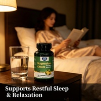 Capsules de citrate de magnésium en marque blanche OEM/ODM pour adultes : Soutien du sommeil, de la mémoire, de la santé des jambes, cardiaque et digestive - Naturel et végétalien