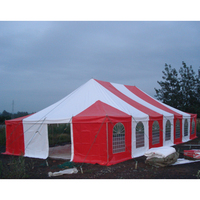 Grande tente gonflable imperméable de deux pièces de maison faite sur commande pour plusieurs personnes Tente gonflable extérieure de camping