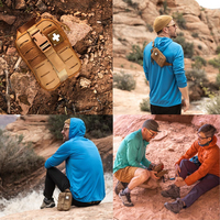 Trousse de premiers soins d'urgence portable IFAK, sac médical Molle pour le camping, la randonnée, le trekking tactique - Équipement de sécurité et de survie